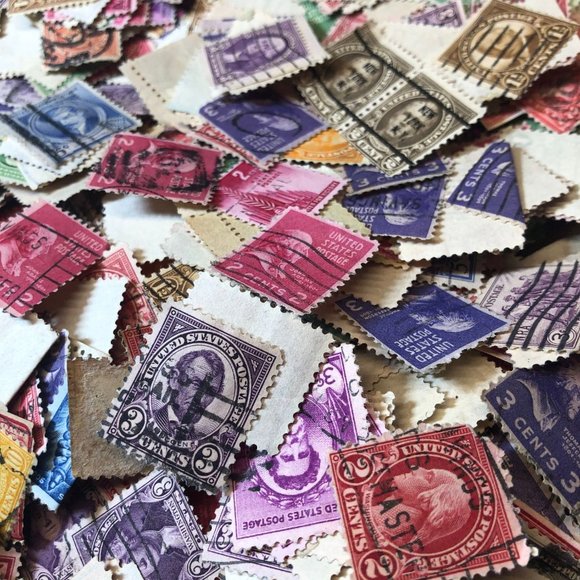 Vintage 1920s-1940s USA Postage Stamps x30, Used, ephemera collector lot mix gra - Picture 3 of 7
